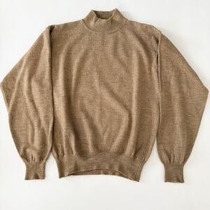 Cortina Italia Mens Vintage 100% Merino Wool Turtle Neck Sweater Size L